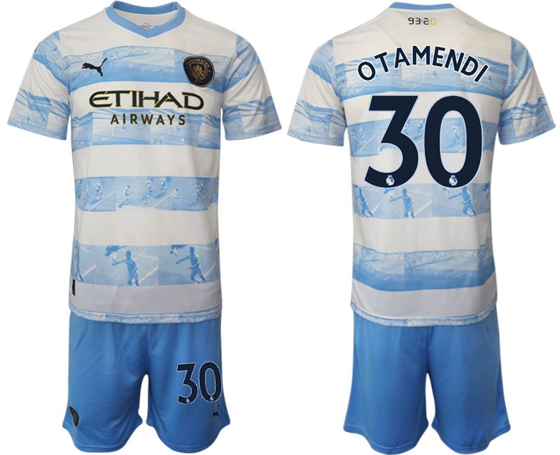 Men 2022-2023 Club Manchester City blue #30 Soccer Jersey